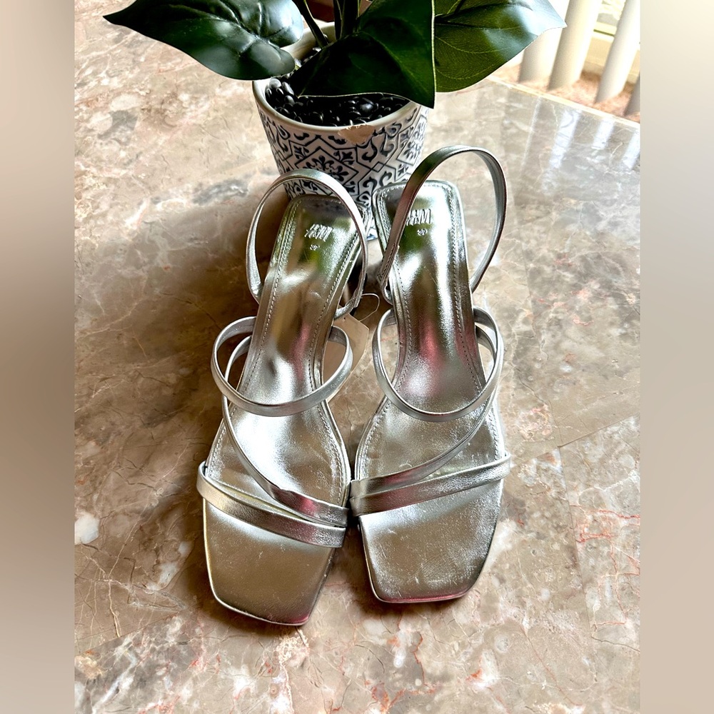 Silver H&M women shoes